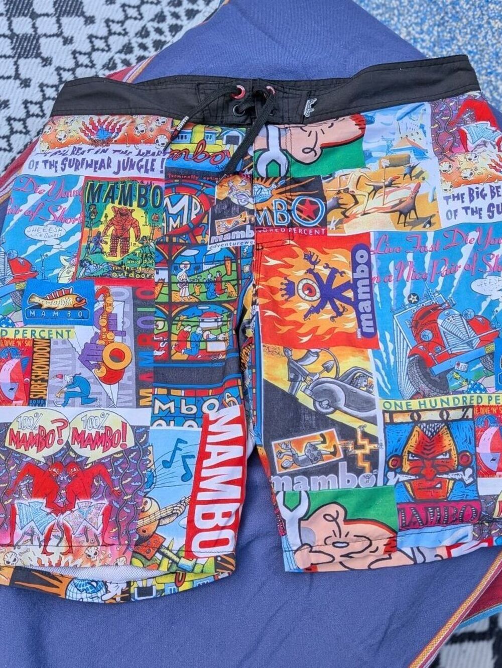 Mambo XL 80 Multicolor Lightweight Quick-Dry Fabric Board Shorts